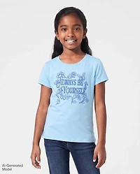 Girls Always Be Yourself Graphic Tee