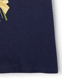 Girls Flowers Graphic Tee