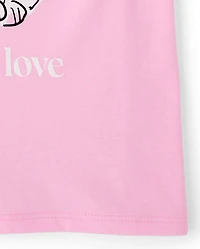 Girls Paris Cat Graphic Tee