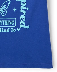 Girls Positive Words Graphic Tee