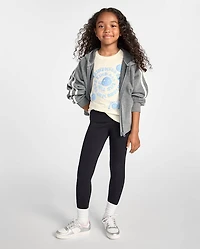 Girls Kindness Happy Face Graphic Tee
