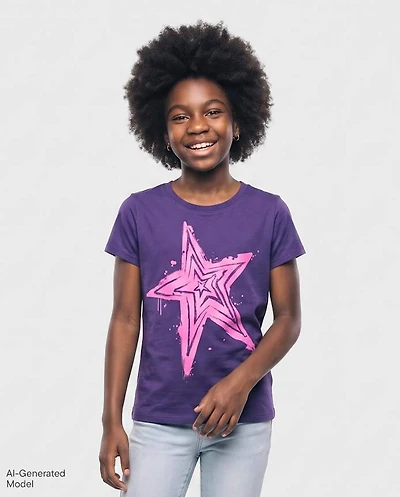 Girls Star Graphic Tee