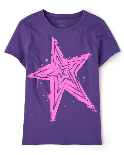 Girls Star Graphic Tee