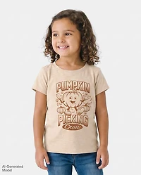 Baby And Toddler Matching Family Pumpkin Picking Crew Graphic Tee