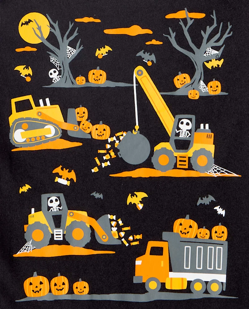 Baby And Toddler Boys Halloween Vehicles Graphic Tee