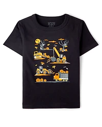 Baby And Toddler Boys Halloween Vehicles Graphic Tee