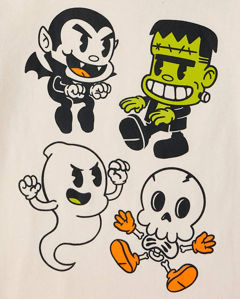 Baby And Toddler Boys Halloween Characters Graphic Tee