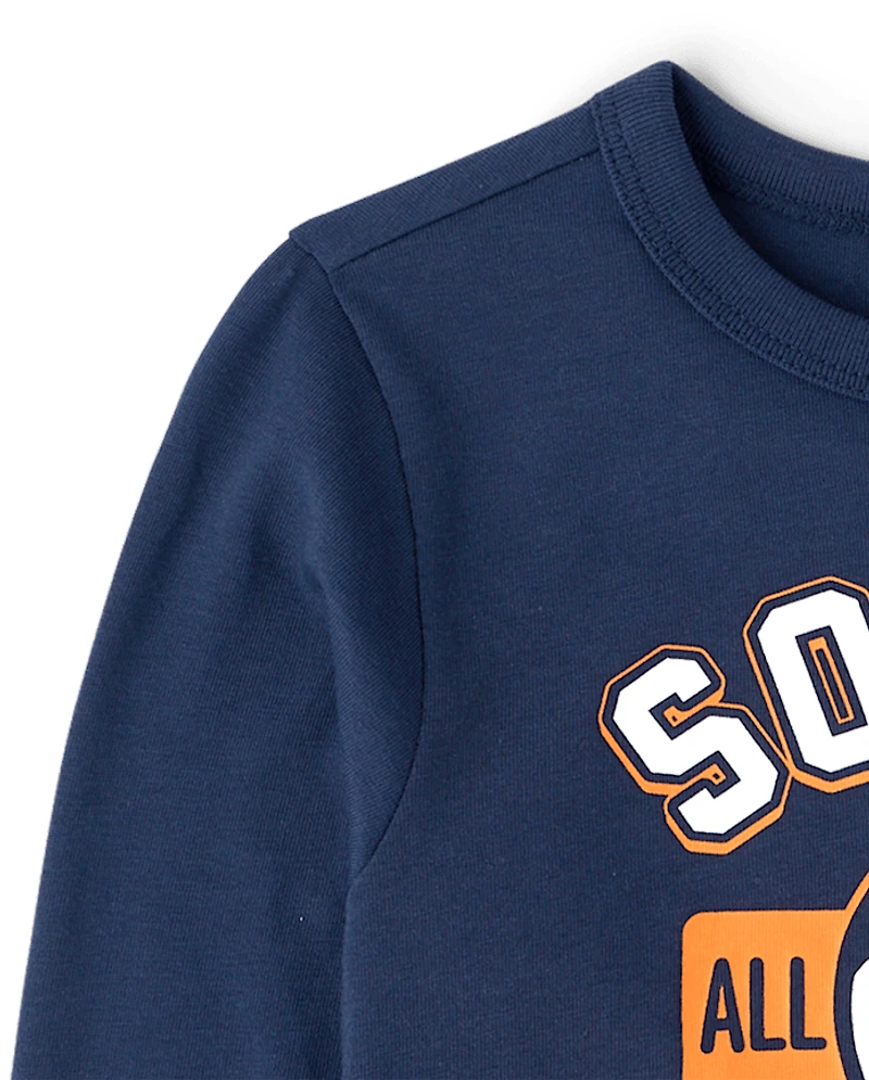 Baby And Toddler Boys Soccer Graphic Tee