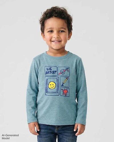 Baby And Toddler Boys Lil' Artist Graphic Tee