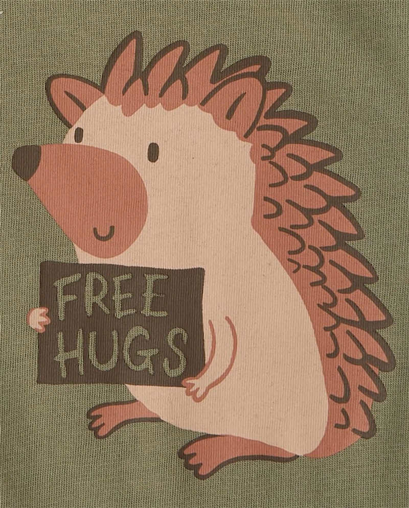 Baby And Toddler Boys Hedgehog Graphic Tee