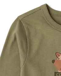 T-shirt graphique hérisson pour bébés et petits garçons
