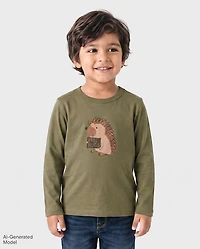 Baby And Toddler Boys Hedgehog Graphic Tee