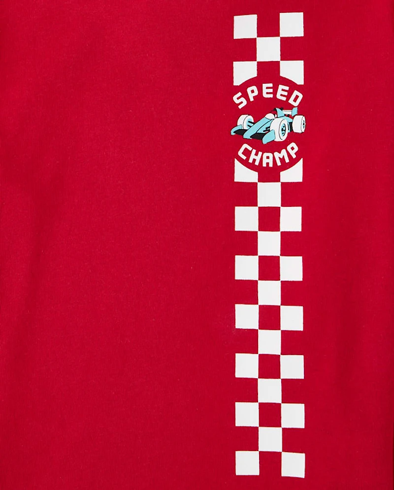 Baby And Toddler Boys Racecar Graphic Tee