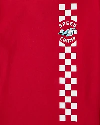 Baby And Toddler Boys Racecar Graphic Tee