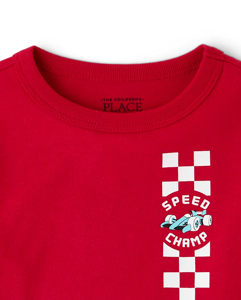 Baby And Toddler Boys Racecar Graphic Tee