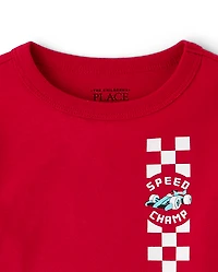 Baby And Toddler Boys Racecar Graphic Tee