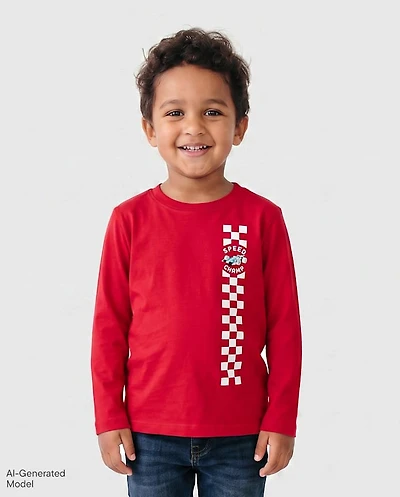 Baby And Toddler Boys Racecar Graphic Tee