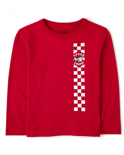 Baby And Toddler Boys Racecar Graphic Tee