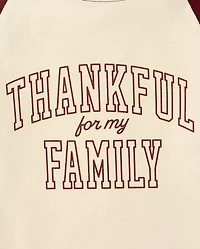 Baby And Toddler Matching Family Thanksgiving Thankful Graphic Tee