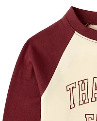 Baby And Toddler Matching Family Thanksgiving Thankful Graphic Tee