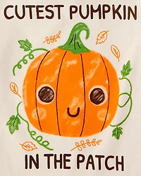 Baby And Toddler Boys Cutest Pumpkin Graphic Tee