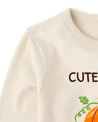 Baby And Toddler Boys Cutest Pumpkin Graphic Tee