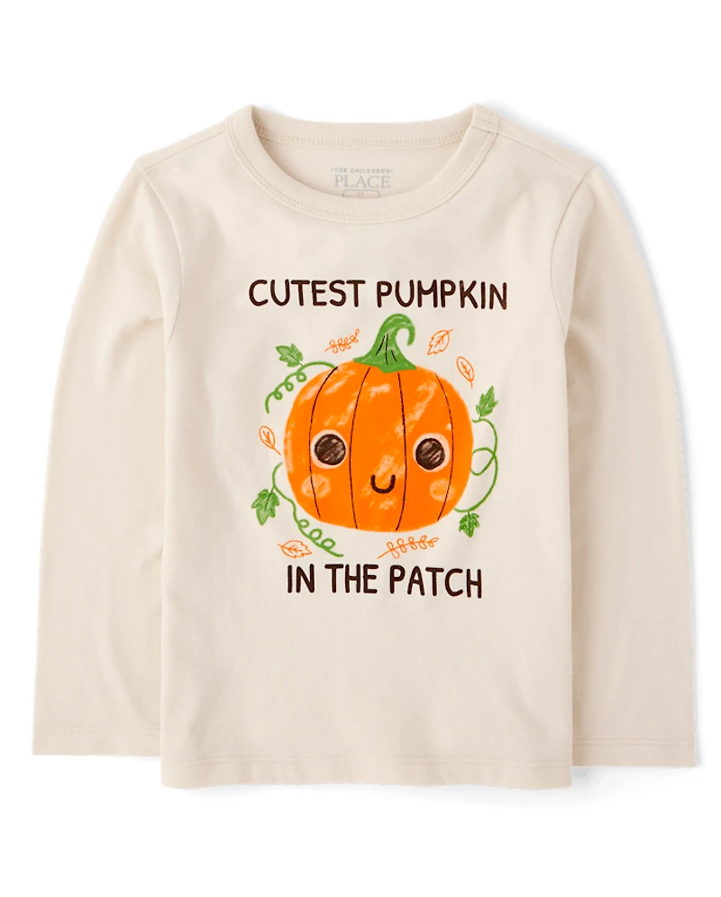 Baby And Toddler Boys Cutest Pumpkin Graphic Tee