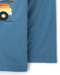 Baby And Toddler Boys Fall Vehicles Graphic Tee