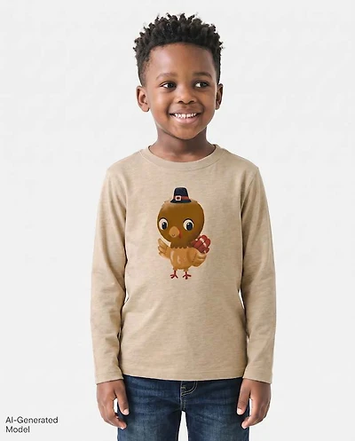Baby And Toddler Boys Thanksgiving Turkey Graphic Tee