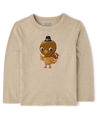 Baby And Toddler Boys Thanksgiving Turkey Graphic Tee