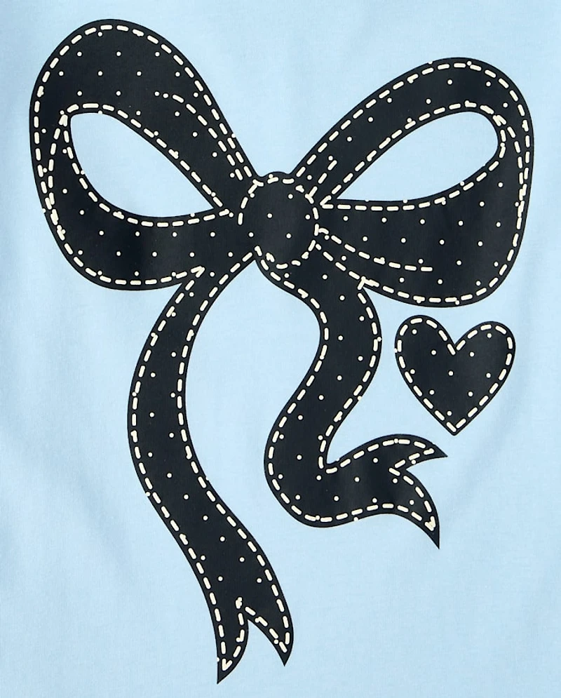 Girls Bow Graphic Tee