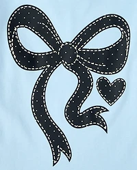 Girls Bow Graphic Tee