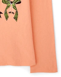 Girls Halloween Bows Graphic Tee