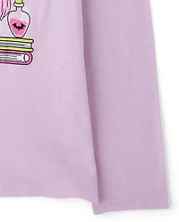 Girls Halloween Axolotl Graphic Tee