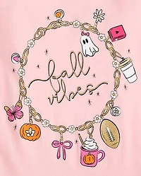 Girls Fall Vibes Graphic Tee