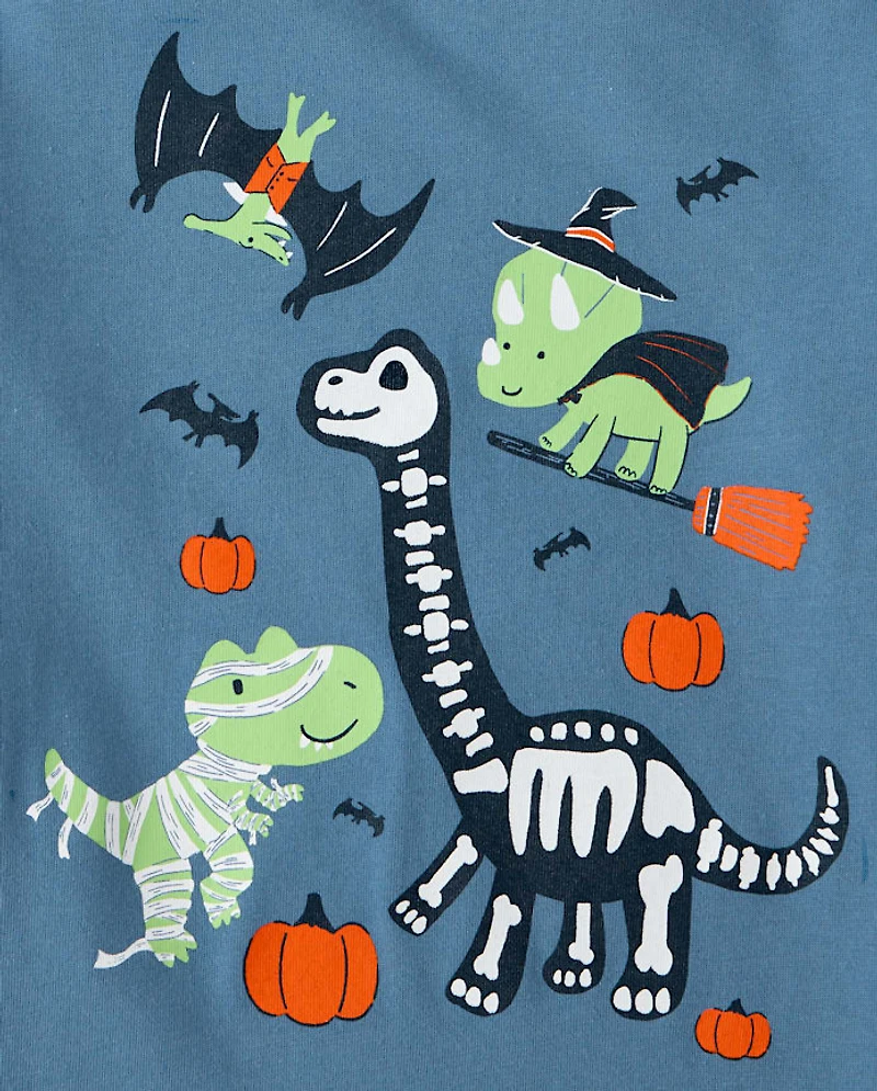 Baby And Toddler Boys Halloween Dinos Graphic Tee