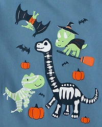 Baby And Toddler Boys Halloween Dinos Graphic Tee