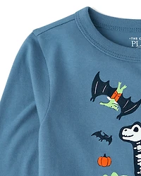 Baby And Toddler Boys Halloween Dinos Graphic Tee