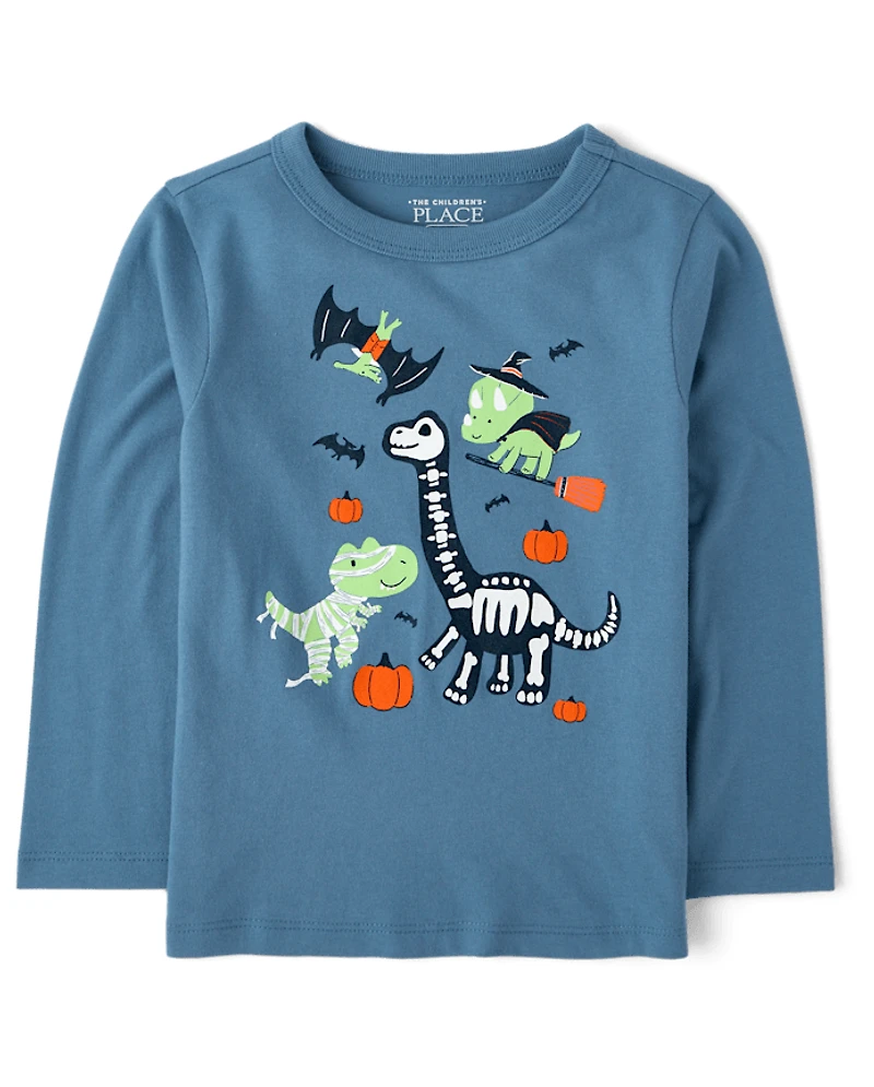 Baby And Toddler Boys Halloween Dinos Graphic Tee