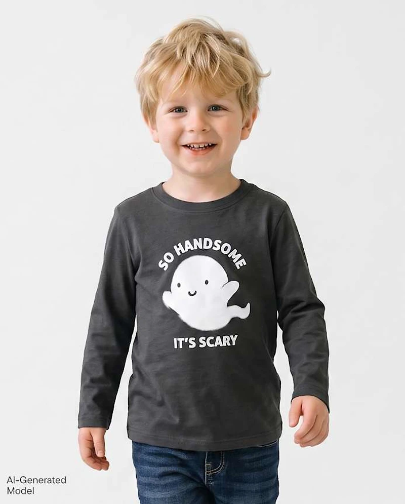 Baby And Toddler Boys Halloween Handsome Graphic Tee