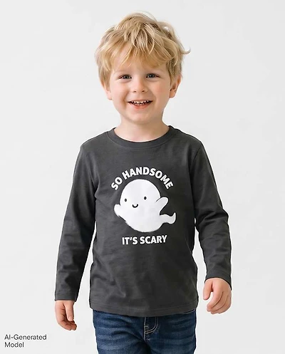 Baby And Toddler Boys Halloween Handsome Graphic Tee
