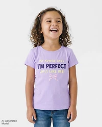 Baby And Toddler Girls Auntie Graphic Tee