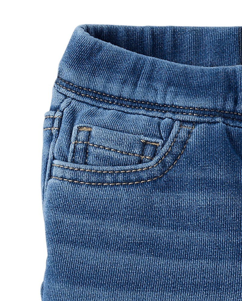 Toddler Girls French Terry Flare Sweatpant Jeans