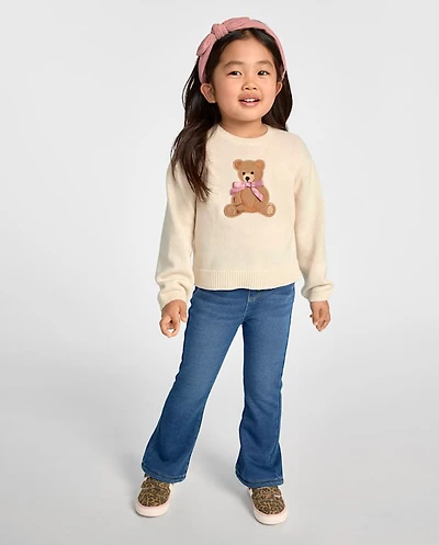 Toddler Girls French Terry Flare Sweatpant Jeans