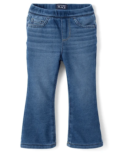 Toddler Girls French Terry Flare Sweatpant Jeans