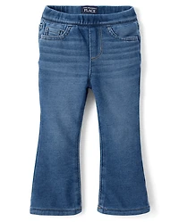 Toddler Girls French Terry Flare Sweatpant Jeans