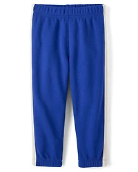 Baby And Toddler Boys Side Stripe Premium Fleece Jogger Pants