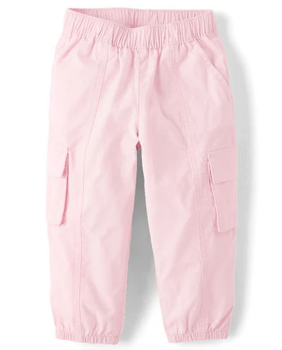 Baby And Toddler Girls Pull On Cargo Jogger Pants