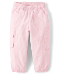 Baby And Toddler Girls Pull On Cargo Jogger Pants