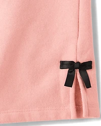 Ensemble 2 pièces en polaire avec nœud pour petites filles